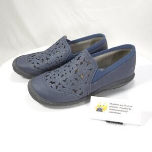 JBU By Jambu Wildflower Moccasin Casual Shoe Womens Size 8 JB19WFMO6 Blue